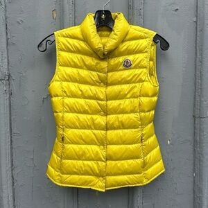 Moncler Citrine Kids Down Vest, size 12